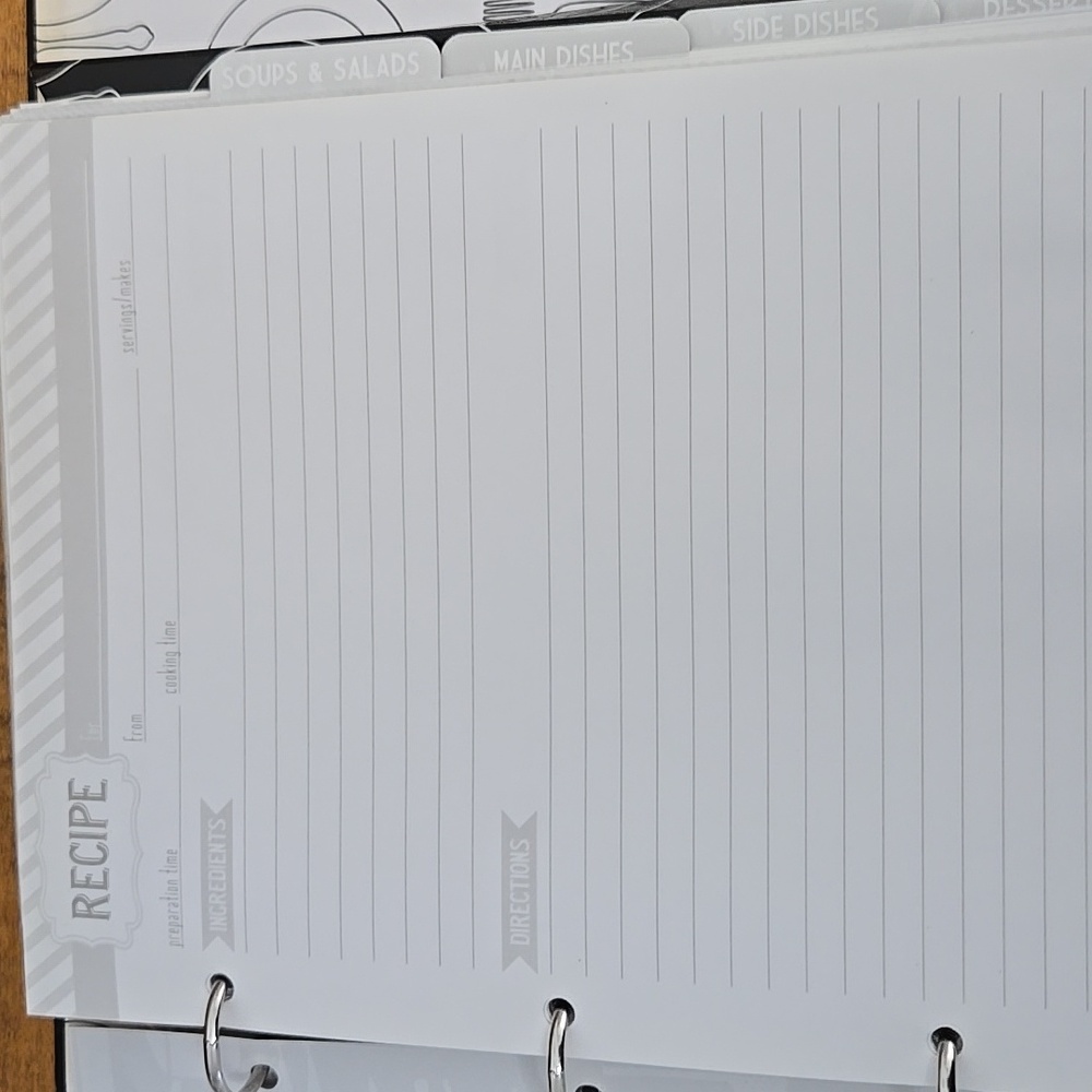 Kitchen Recipe Binder - Picture 5 of 11